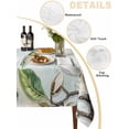 thumbnail image 2 of White Floral Table Cloth, Pastoral Farmhouse Magnolia Flowers Leaves Waterproof Tablecloth for Rectangle Tables, Reusable Washable Fabric Table Cover for Restaurant Kitchen Dining Tables 60"x120", 2 of 6