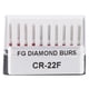 thumbnail image 4 of Fresa de diamante, 10 piezas CR-22F Odontología Brocas de diamante dentales inoxidables Fresas de diamante Taladros construidos para durar, 4 of 6