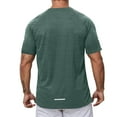 thumbnail image 3 of Men's Performance Workout T Shirt Lightweight Athletic Gym Running Fitness Casual Summer Loose Fit Solid Color Tee, 3 of 6