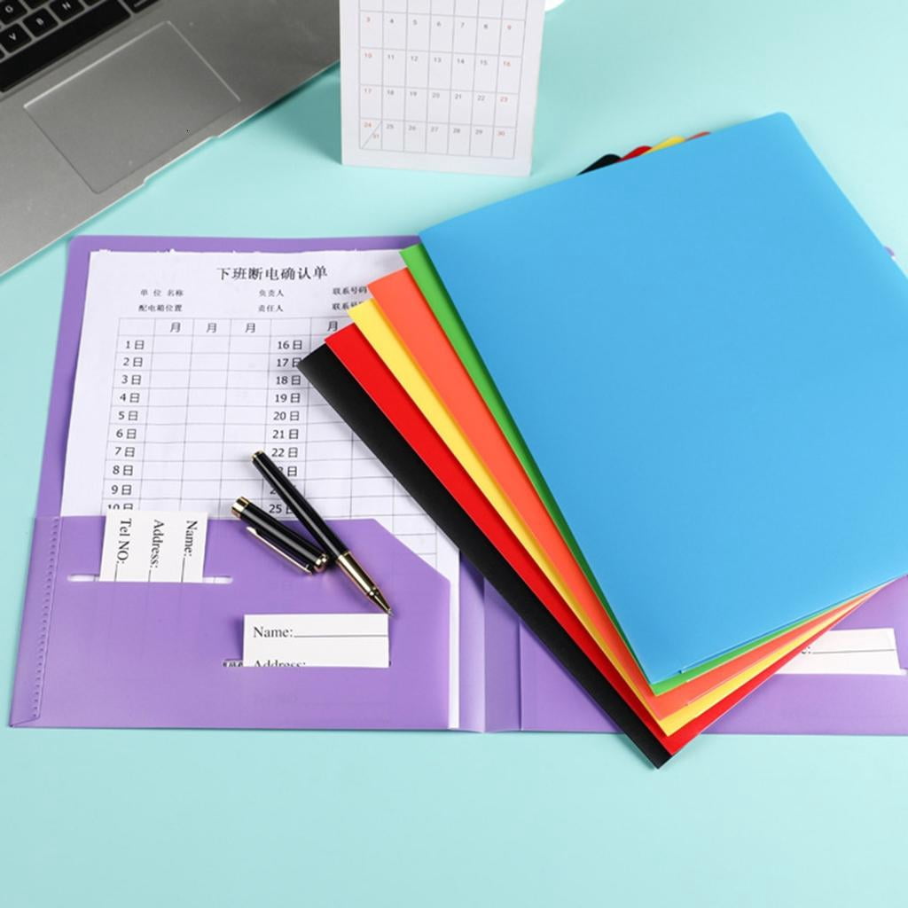 Youthyao 10x/Set Two Pocket Folders Letter Size Document Folder with Two Pockets Presentation Folder Document Pockets