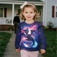 thumbnail image 3 of Yuyamidu Galaxy Dragon Sweatshirt Toddler Girl 1T 2T Crewneck Ruffle Long Sleeve Top Cute Graphic Pullover Sweatshirts Casual Fall Outfits Lightweight Soft Workout Everyday Clothes, 3 of 8
