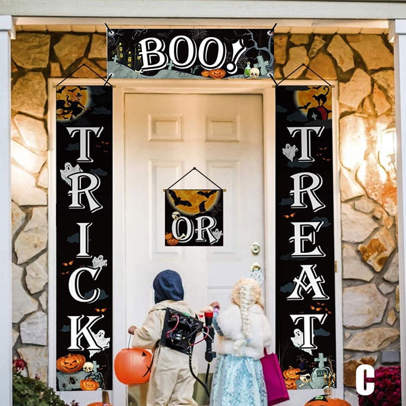 IKemiter Halloween Decoration Outdoor Indoor Trick OR Treat Large