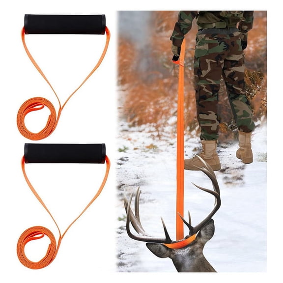 4.9Ft Deer Drag Orange Harness Deer Tow Rope Deer Drag and Harness Deer Puller Deer Hunting Accessories