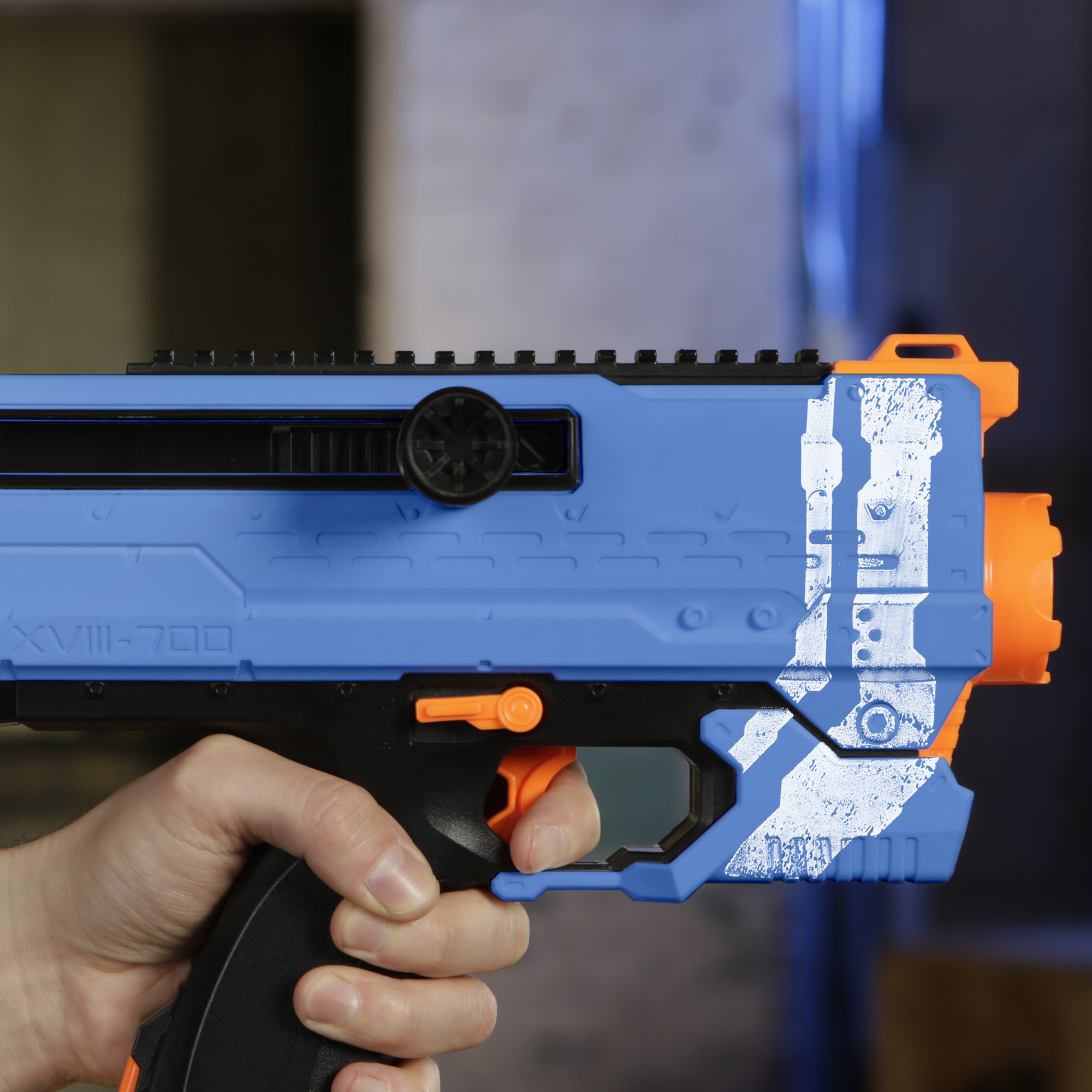 Helios XVIII-700 Nerf Rival Blaster (Blue) -- Bolt-Action, 7 Official Nerf Rival Rounds, 7-Round Magazine - image 5 of 8