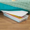 Sterilite 41 Quart Lightweight Under Bed Storage Box Container, 24 Pack