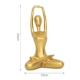 thumbnail image 3 of 3 Estatuas de Yoga, Decoración para El Hogar Y La Oficina, Adorno de Librería Moderno. Macarena Figura de postura de yoga, 3 of 8