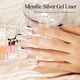 thumbnail image 3 of Esmalte de uñas en gel RARJSM, plata metalizada, 8 ml, espejo cromado, 3 of 9