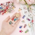 thumbnail image 3 of 1 Box 60Pcs Angel Charms Bulk Angel Beads Guardian Angel Wing Bead Heart Faceted Glass Beads Love Beading Fairy Charms for Jewelry Making Charm Party Favor Gift Christmas Earrings DIY Craft, 3 of 9