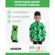 thumbnail image 3 of Chaqueta Minecraft Creeper para niños pequeños, forro polar con cremallera, verde 7-8, 3 of 9