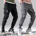 thumbnail image 3 of Pantalons Cargo Tactiques pour Hommes, Multi-Poches, Décontractés, pour l'Entraînement, Joggeurs, Randonnée, 1 Pce, 3 of 5