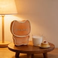 thumbnail image 4 of OutmaxHome Toast Breath Plush Throw Pillow, Cute Small Cat Shape Stuffed Pillow, for Home Decoration or Gift for Women Men, 4 of 8
