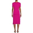 thumbnail image 4 of Time and Tru Women's Tie Waist Knit Dress, 4 of 5