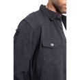 thumbnail image 3 of Victorious Men's Long Sleeve Button Up Denim Shirt DK158 - Black - Small, 3 of 6