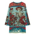 thumbnail image 3 of Gratefuldead Loose Dress Evening Dress Summer Dresses for Women Luxury Dress Long Sleeved Dress, 3 of 4