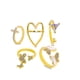 thumbnail image 2 of Cadena Estrella tallada Estrella de cinco puntas 5 Anillo de doce piezas Wmkox8yii fajkfhkj5564, 2 of 9
