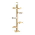 thumbnail image 1 of jinwen DIY Wooden Condos Floor to Ceiling Cat Tree for Large Cats Indoor Cats A, 1 of 9