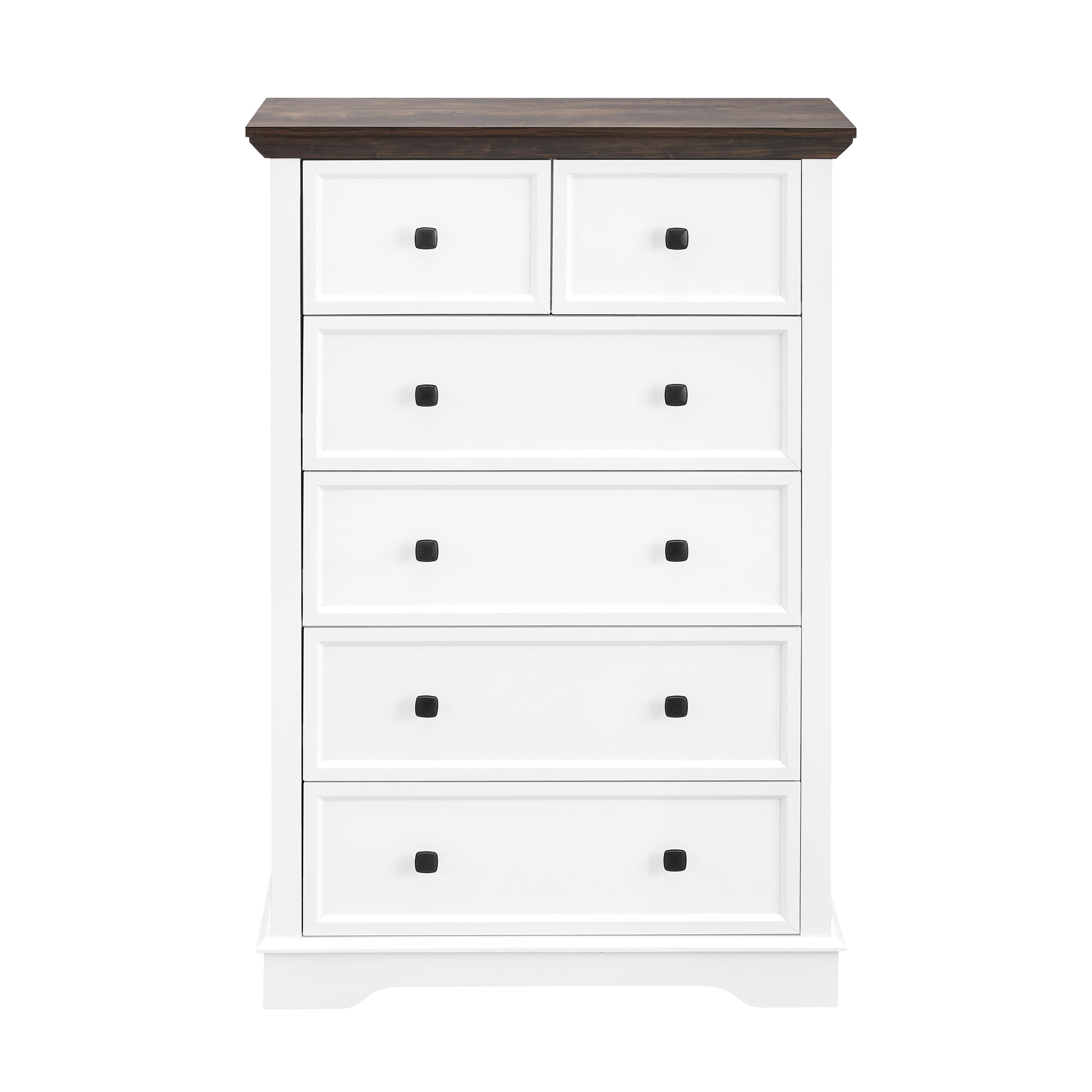 Aukfa 6 Drawer Tall Dresser Chest of Drawers Closet Organizers for Bedroom Living Room,White