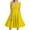 Yellow, variant on Women's V-Neck Sleeveless Midi Dress Solid Color Abstract Print Casual Summer Dress with Belted Waist for Office to Dinner,Black L