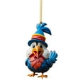 thumbnail image 2 of Liquidación de Ropa de Mujer Xihbxyly Lindo Colgante de Gallo para Coche Adorno para Árbol de Navidad Decoración para El Hogar, 2 of 5