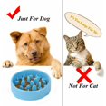 thumbnail image 4 of Comedero para perros Cuenco para mascotas de alimentación lenta Cuenco ecológico Duradero No tóxico Cuenco para prevenir la asfixia Diseño saludable para perros y mascotas de 20 cm (azul), 4 of 5