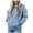 Sky Blue, variant on Girls Zip up Hoodie Trendy 2026 Cute Oversized Zipper Sweatshirt with Pocket Kids Fashion Winter Clothes (Light Purple,5-6 Years)