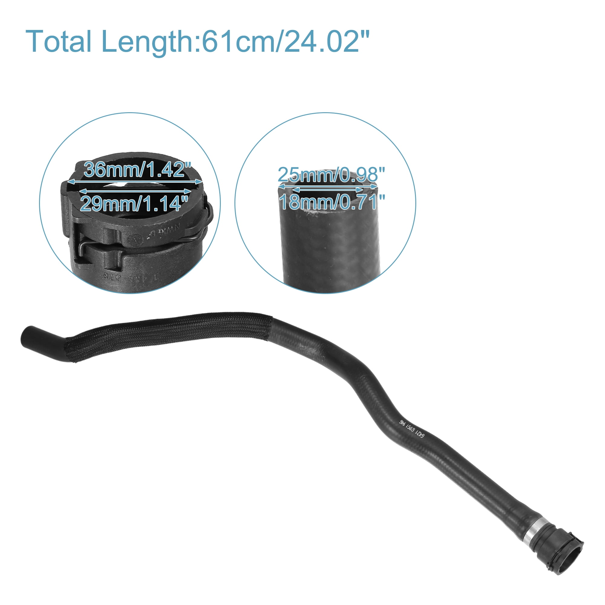 Unique Bargains Engine Radiator Coolant Heater Hose for BMW 128i 3.0L L6 - Gas 2008-2013