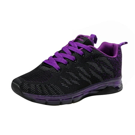 

ZMHEGW Flying Woven Shoes Air Cushion Sneakers Student Net Running Shoes