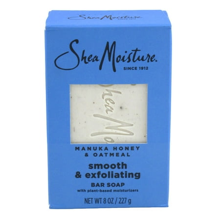 Shea Moisture Manuka Honey & Oatmeal Smooth & Exfoliating Bar Soap 8 Ounce