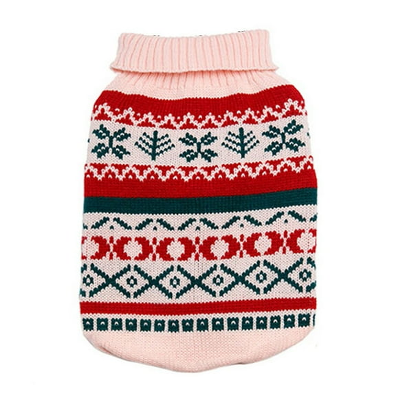 Utoimkio Dog Christmas Sweater Turtleneck Sleeveless Cable Knit Snowflake Print Dog Sweater Pet Warm Clothes,Fall Winter Warm Dog Clothes for Small Medium Large Dogs"