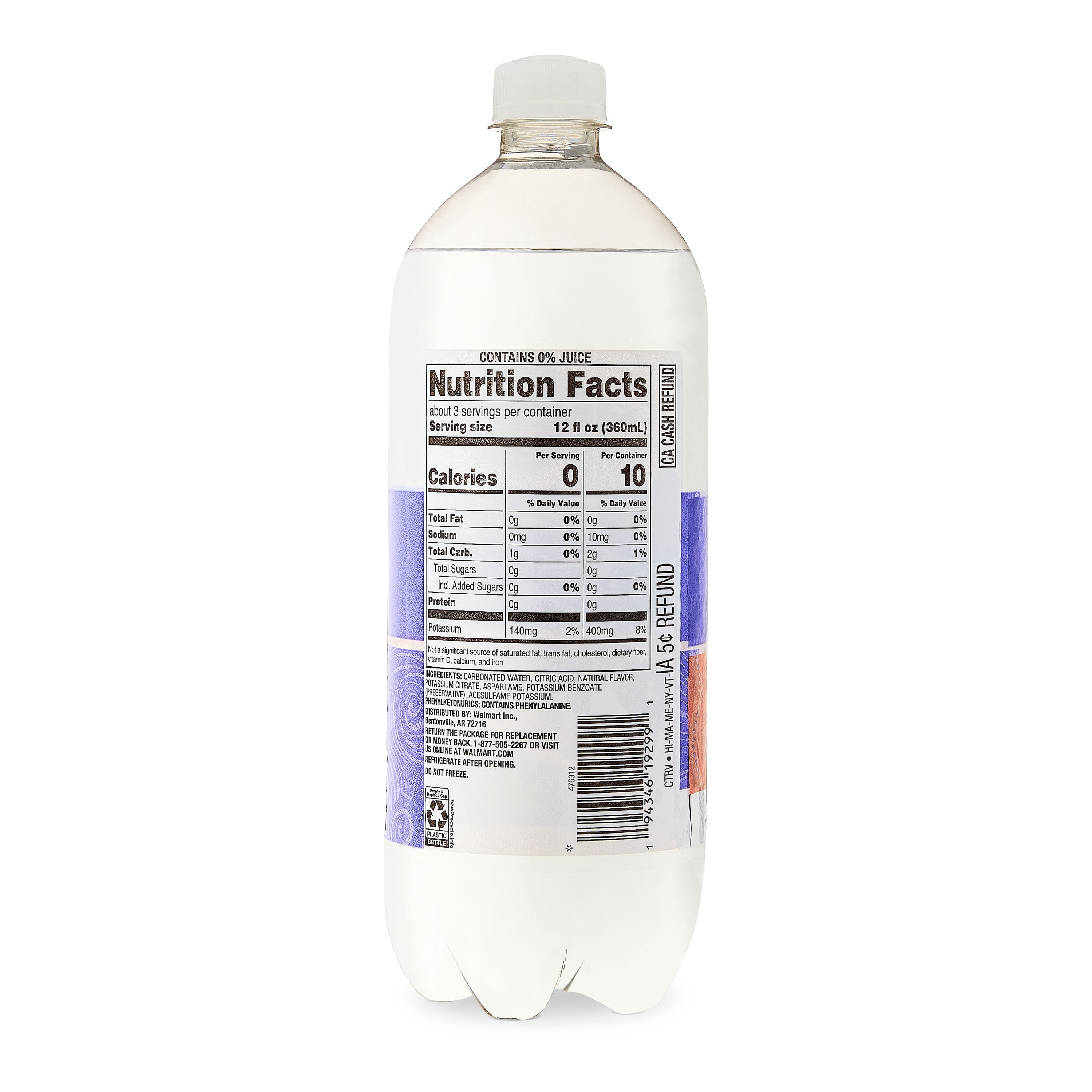 Clear American Rainbow Fusion Sparkling Water, 33.8 fl oz