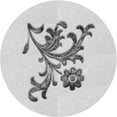 thumbnail image 1 of Ahgly Company Machine Washable Indoor Round Transitional Platinum Gray Area Rugs, 5' Round, 1 of 7
