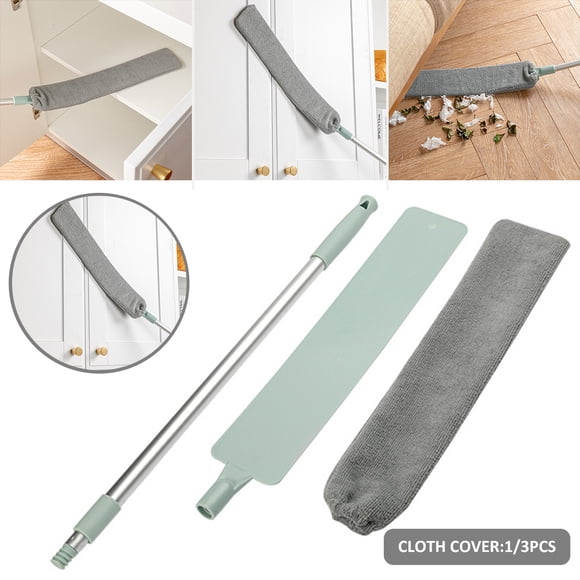 Lieonvis Herramientas de Limpieza de Limpiador de Polvo con Espacio Retráctil, Cepillo Plumero Lavable y Retráctil para Limpiar Debajo de Electrodomésticos, Muebles, Sofás, Refrigeradores, Techos Altos