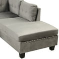thumbnail image 2 of Harper & Bright Designs Sectional Sofa with Reversible Chaise L-Shaped Couch with Storage Ottoman and Cup Holders for Living Room, Gray, 2 of 15