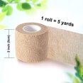 thumbnail image 4 of 6pcs skin colour Self Adhesive Bandage Wrap,Elastic Breathable Medical Bandage First Aid Tape for Sports, 5 Size, 4 of 5