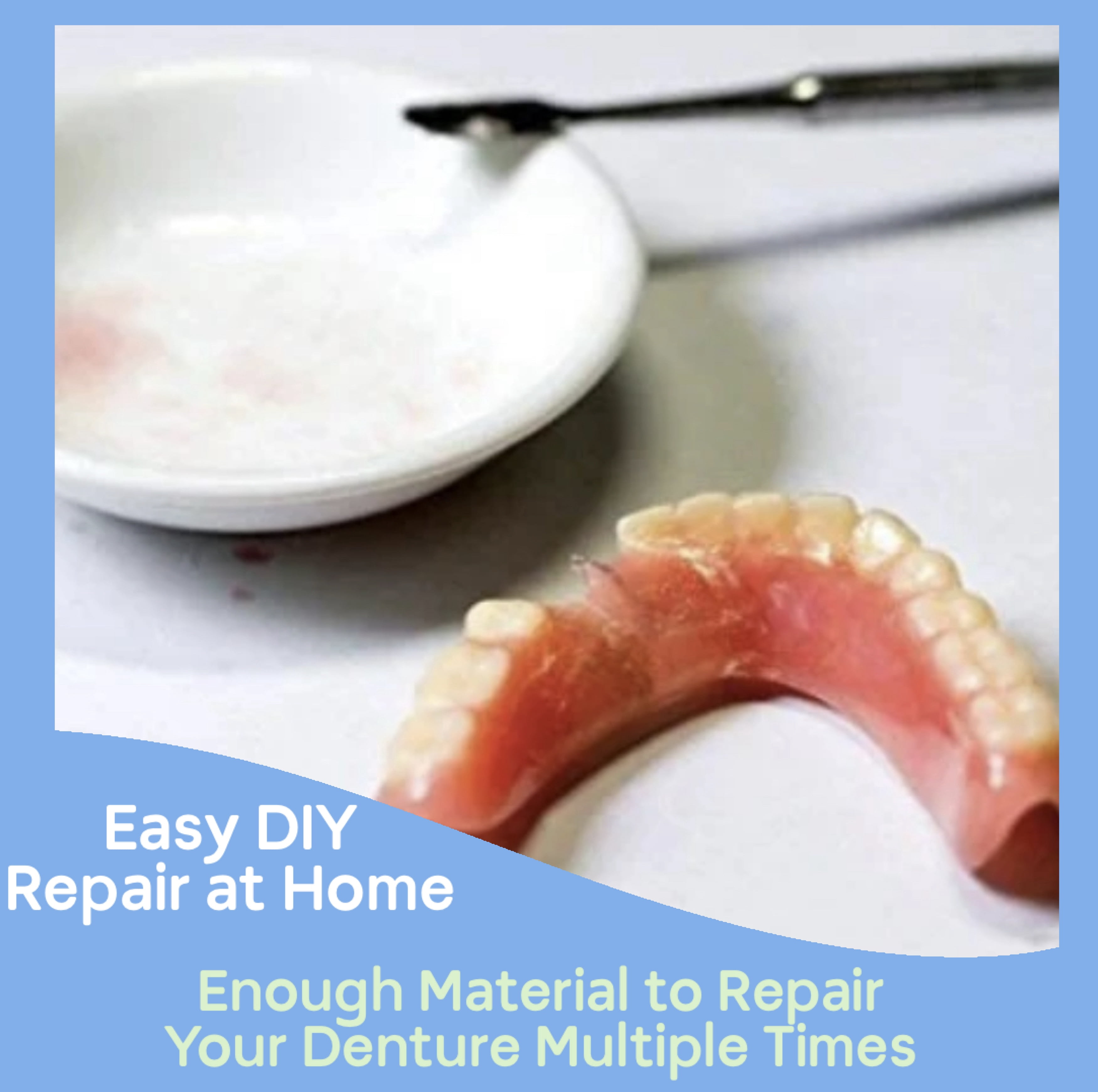 PERK Denture Repair Kit with 28 Denture Teeth