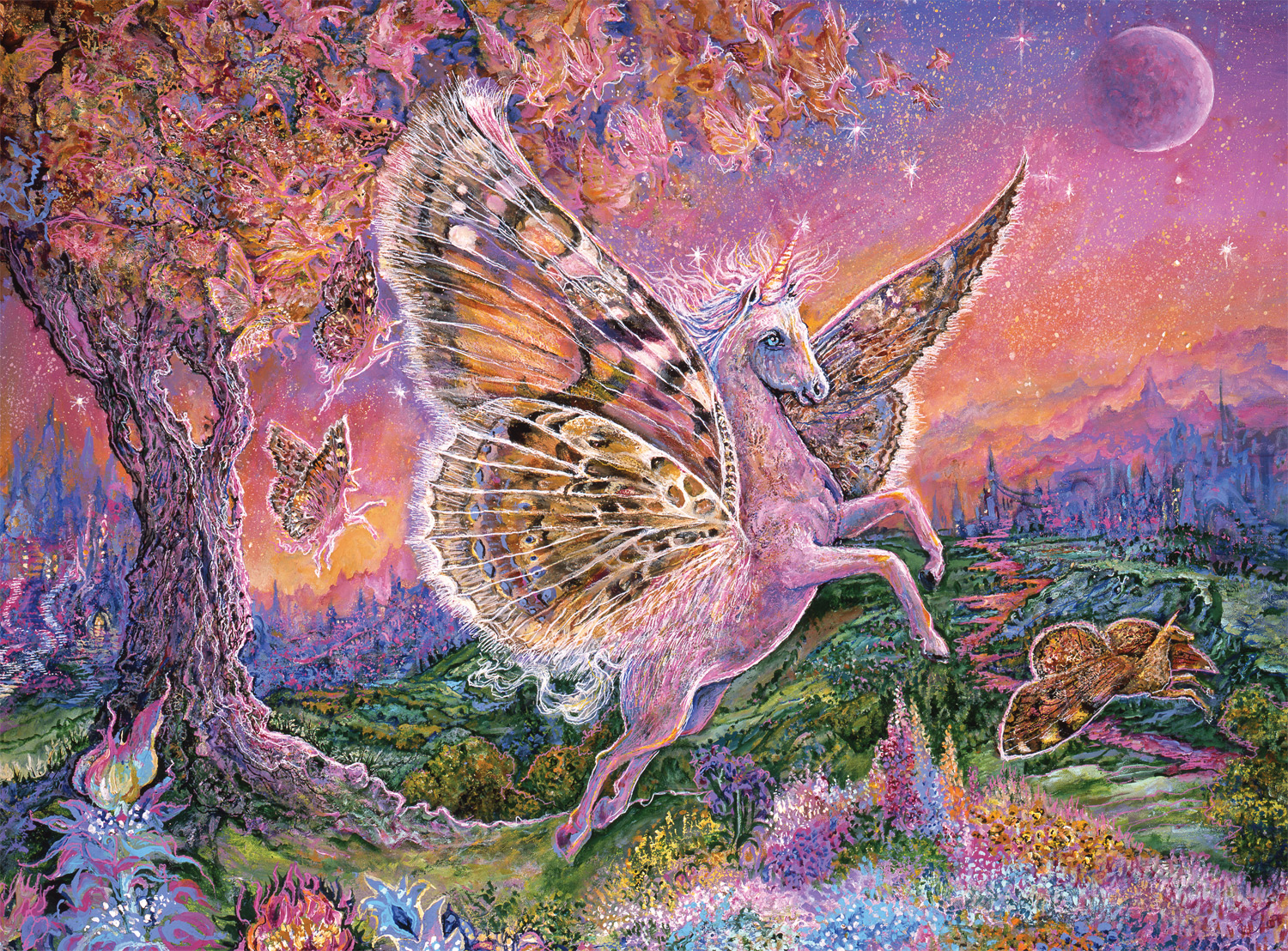 Buffalo Games 1000-Piece Fluttercorn Dreamscape Interlocking Jigsaw Puzzle for Adults Ages 14+