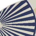 thumbnail image 6 of HomeRoots 545324 8 ft. Round Geometric Power Loom Area Rug, Blue & Ivory, 6 of 9