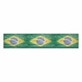 thumbnail image 2 of MKHERT Brasil Brazil Brazilian Flag Table Runner for Office Kitchen Dining Wedding Party Banquet 16x72 Inch, 2 of 2