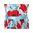 thumbnail image 5 of Girls Dress Red Flower Belt Sundress Summer Beach Dress 4-5, 5 of 7