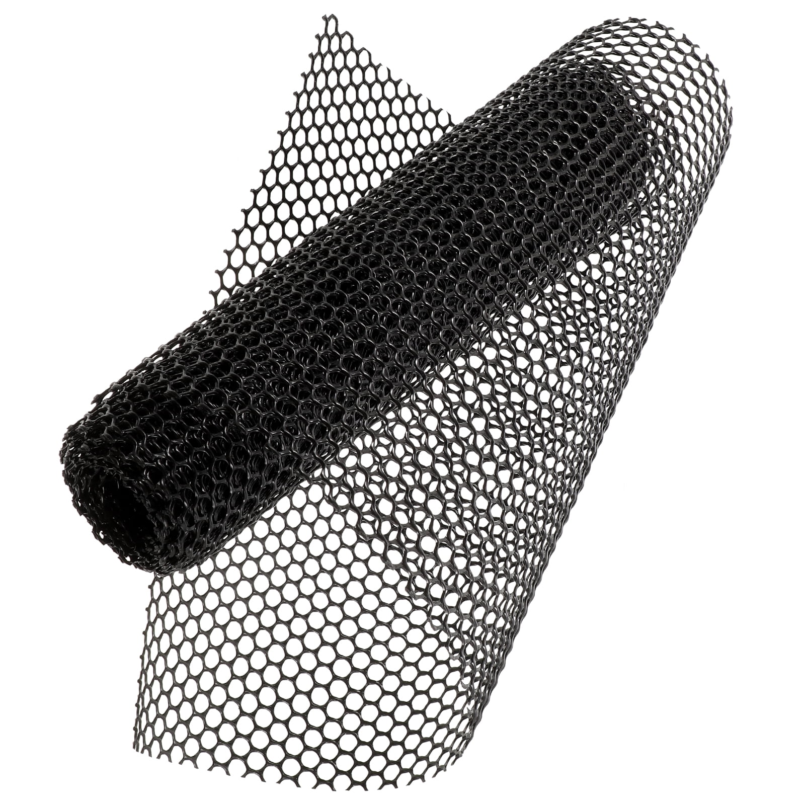 Baluue Garden Fence Roll Wire Fence Net Black Plastic 1 Roll 117.90X15.72X0.08in