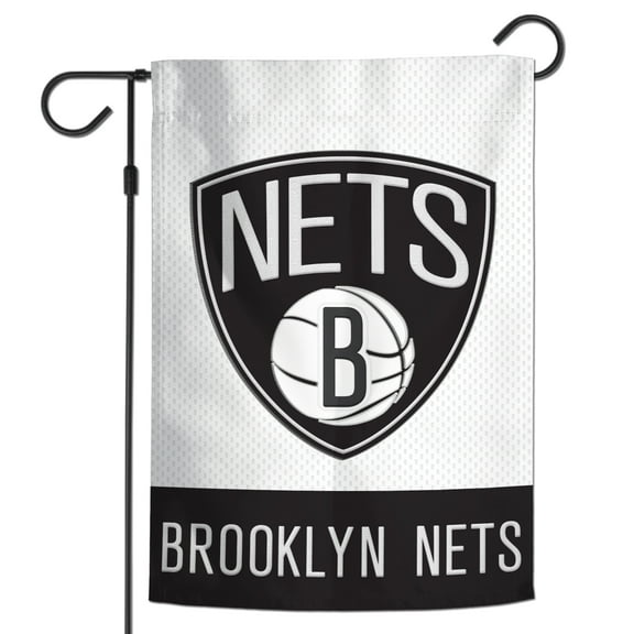 WinCraft Brooklyn Nets 12" x 18" Applique Garden Flag