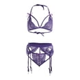 thumbnail image 3 of VISgogo Lencería sexy para mujer, ropa interior de muñeca con vendaje exótico, conjunto de tirantes con frente de celosía VISgogo moda, 3 of 9