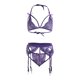 thumbnail image 3 of VISgogo Lencería sexy para mujer, ropa interior de muñeca con vendaje exótico, conjunto de tirantes con frente de celosía VISgogo moda, 3 of 9