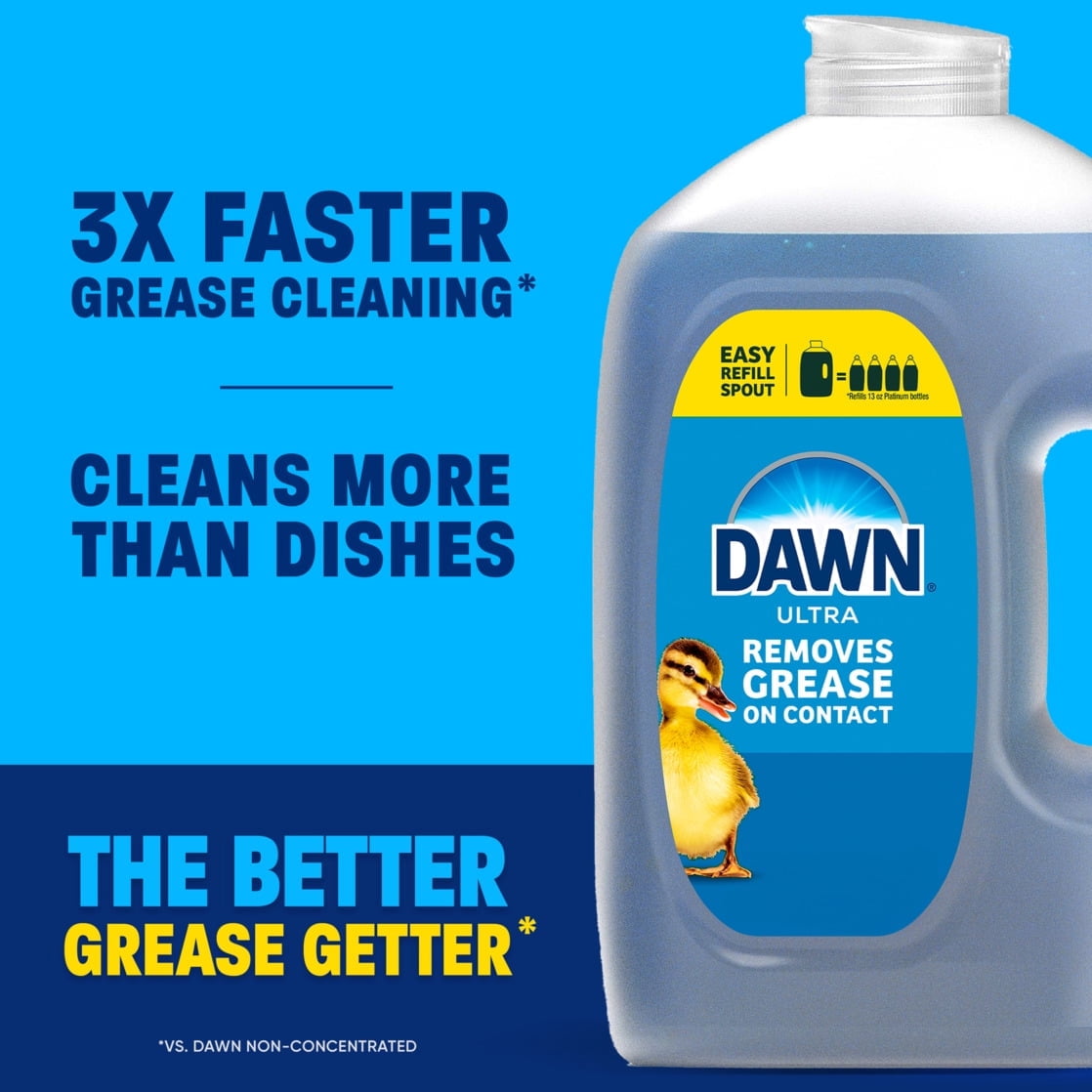 Dawn Ultra, Dishwashing Liquid, Refill Jug, Dish Soap, Original, 87 Fl oz