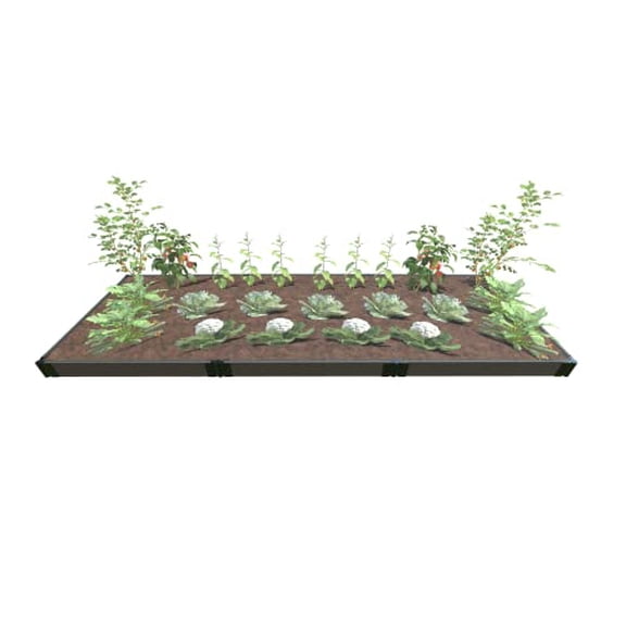 Weathered Wood Raised Garden 4' x 12' x 5.5" - 1" Profile