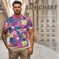 thumbnail image 6 of Aplkyhs Pink Tropical Floral Matching Golf Shirts for Couple Moisture Wicking His and Hers Golf Shirts Matching for Casual Wear Mens Athletic Shirts Lightweight Quick Dry, 6 of 6