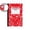 Red, variant on A5 Sewing Notebook – 60 Pages (30 Sheets) Wide Ruled Lined Journal with Reference Charts, Weekly Planner & Study Guides – Composition Notebook for Writing, Sewing Projects, Office