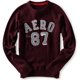 thumbnail image 1 of Aeropostale Mens Pull Over Aero 87 Ted Knit Sweater, Rojo, Grande, 1 of 1