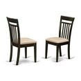 thumbnail image 4 of East West Furniture Lynfield 5-piece Wood Table and Dining Chairs in Cappuccino, 4 of 6