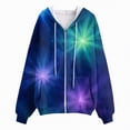 thumbnail image 5 of Towmus Lightweight Zip Up Hoodies for Women Plus Size Casual Sweatshirts Long Sleeve Jacket Drawstring Gradient Hooded, 5 of 6